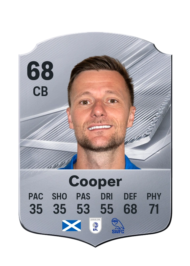 Carta Common de Liam Cooper, overall 68