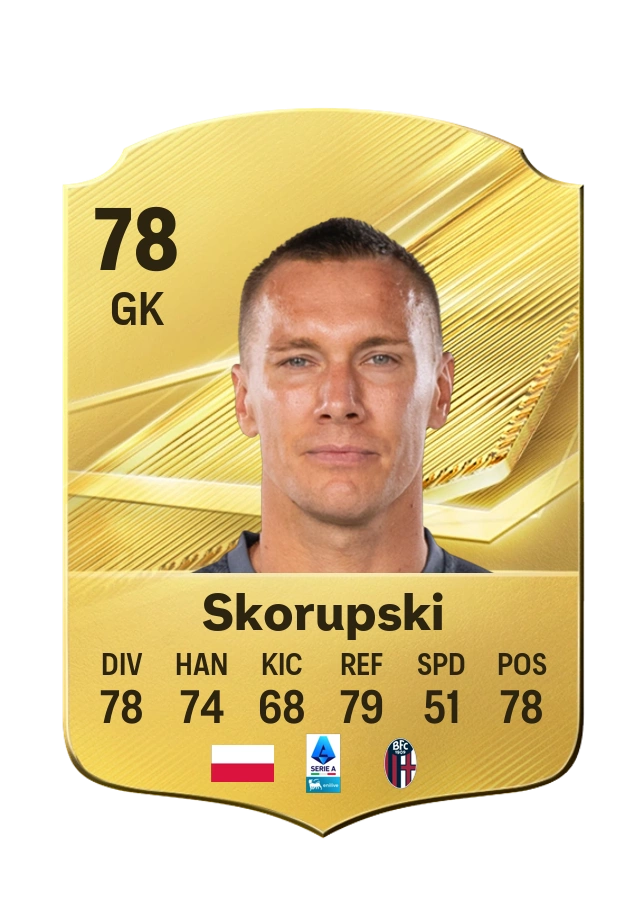 Łukasz Skorupski, Common-kaart, rating 78