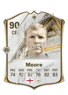 Bobby Moore, karta Base Icon, ocena 90