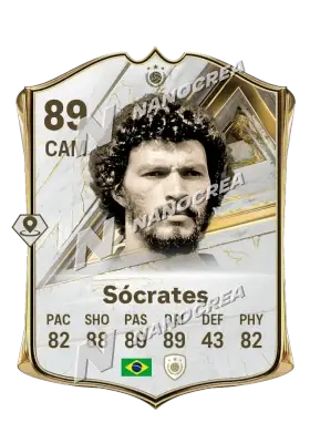 Sócrates, Base Icon card, rated 89