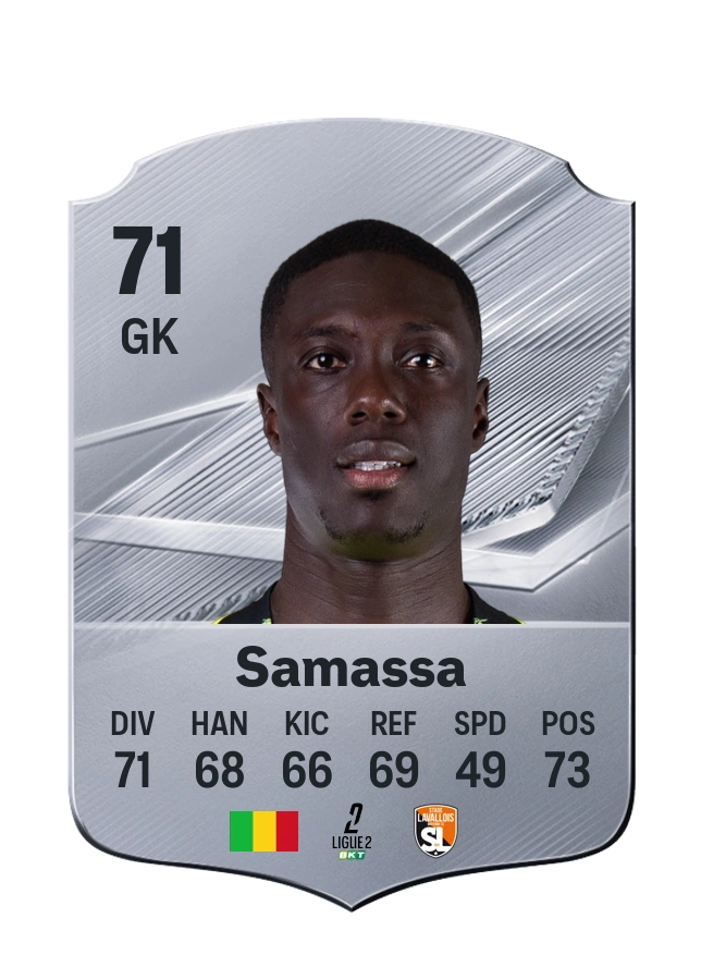 Carta Common de Mamadou Samassa, valoración 71
