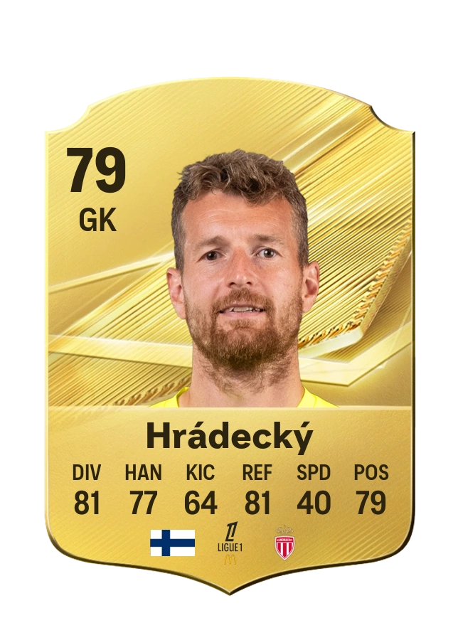 Lukáš Hrádecký, Common card, rated 79