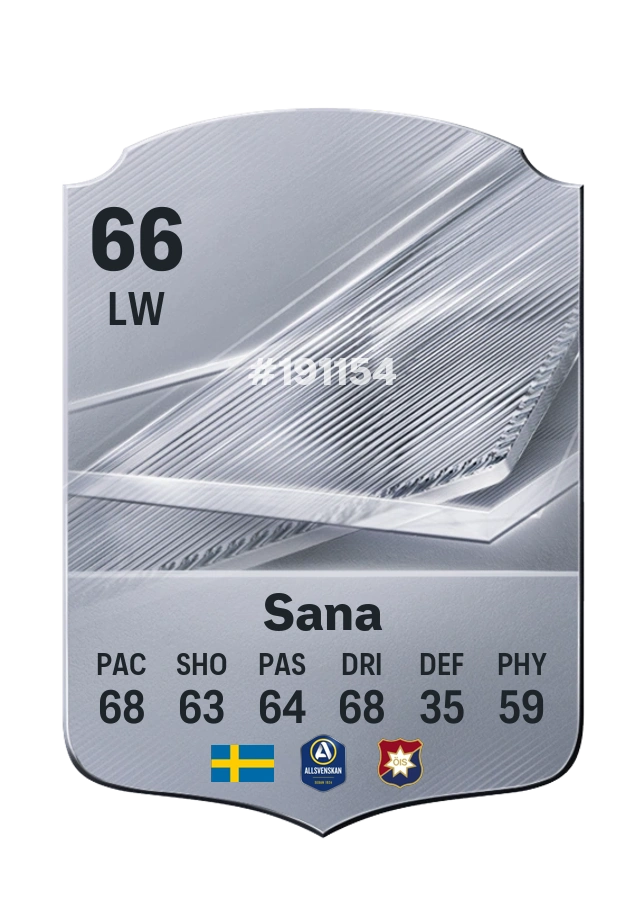 Tobias Sana, Common-kaart, rating 66