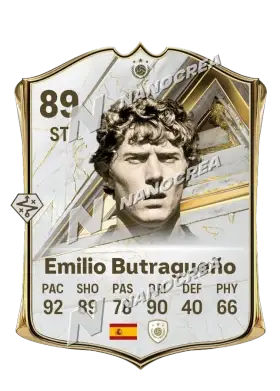 Base Icon-Karte von Emilio Butragueño, Wertung 89