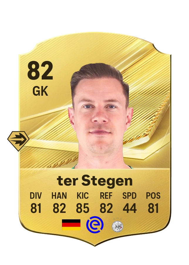 Marc-André ter Stegen، بطاقة Common، بتقييم 82