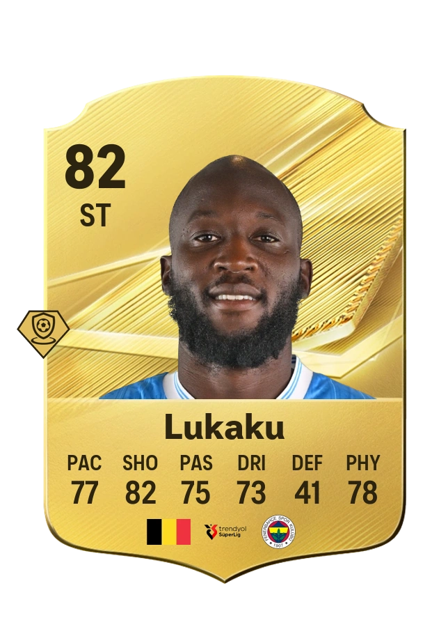 Common-Karte von Romelu Lukaku, Wertung 82