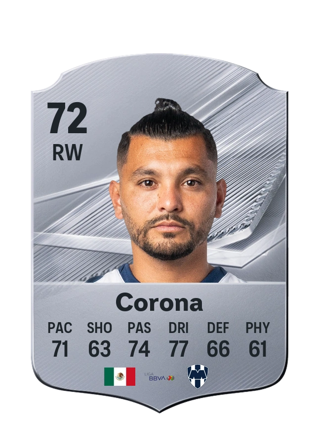 Jesús Corona, Common card, rated 72