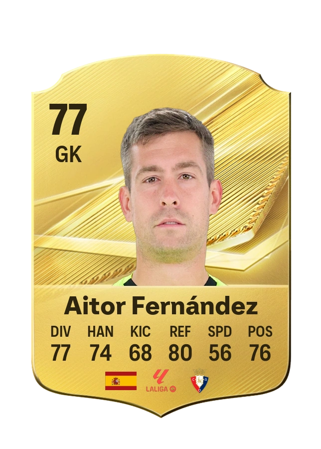 Aitor Fernández, Common card, rated 77