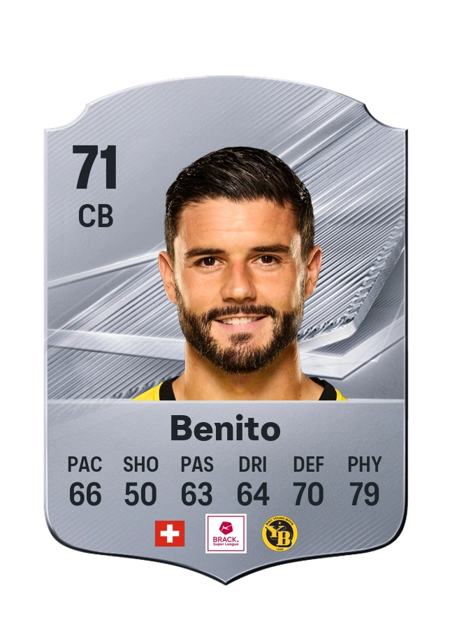 Loris Benito, Common card, rated 71