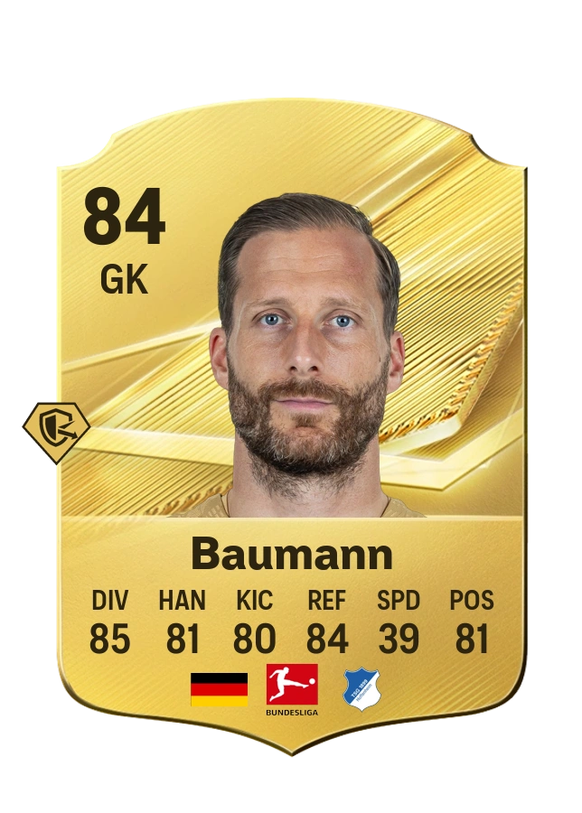 Oliver Baumann, karta Common, ocena 84