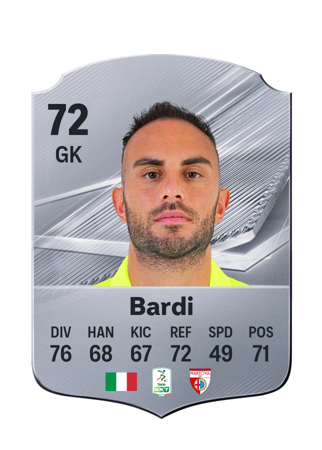 Francesco Bardi, Common card, rated 72