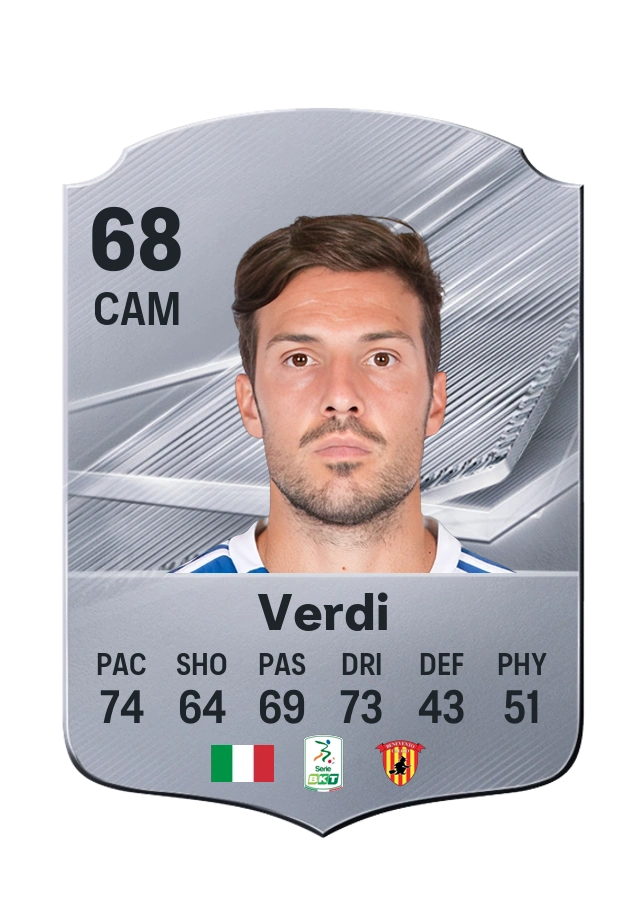 Simone Verdi، بطاقة Common، بتقييم 68