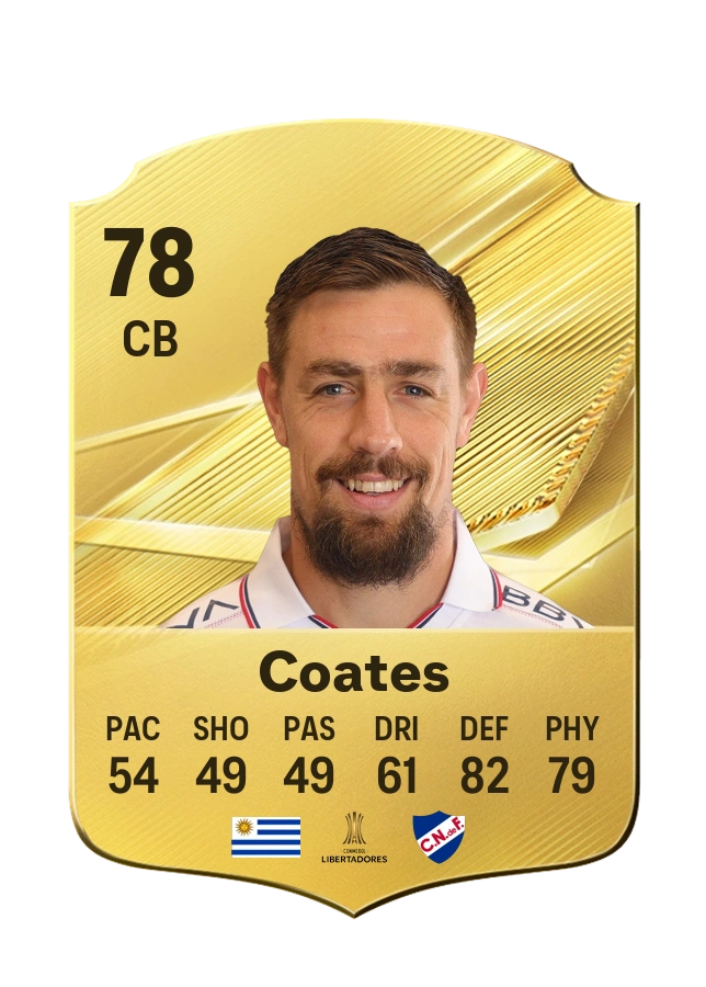 Sebastián Coates، بطاقة Common، بتقييم 78