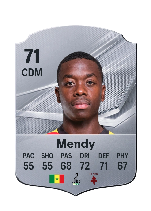 Nampalys Mendy, Common card, rated 71