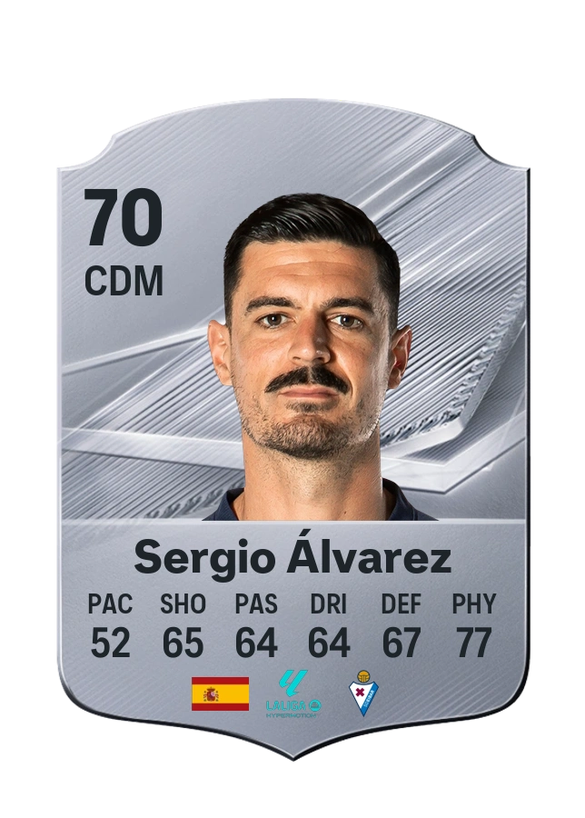 Sergio Álvarez, karta Common, ocena 70
