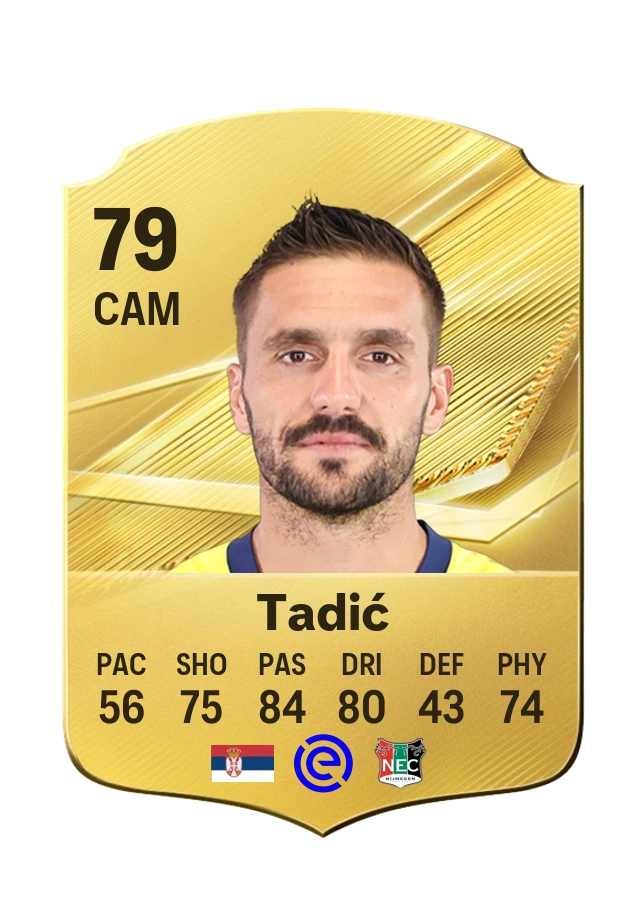 Dušan Tadić, Common card, rated 79