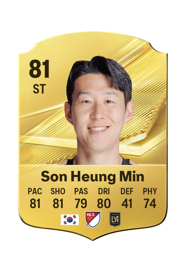 Son Heung Min, Common kartı, reyting 81