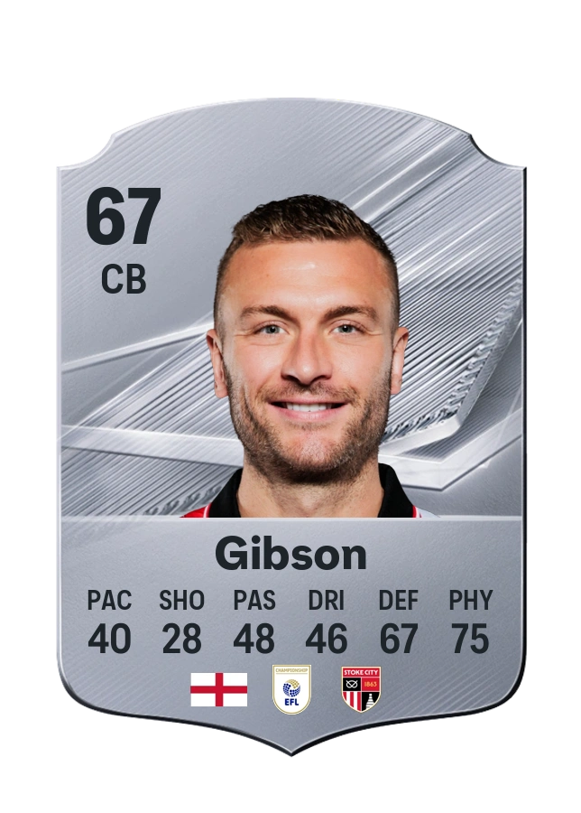 Ben Gibson, Common kartı, reyting 67