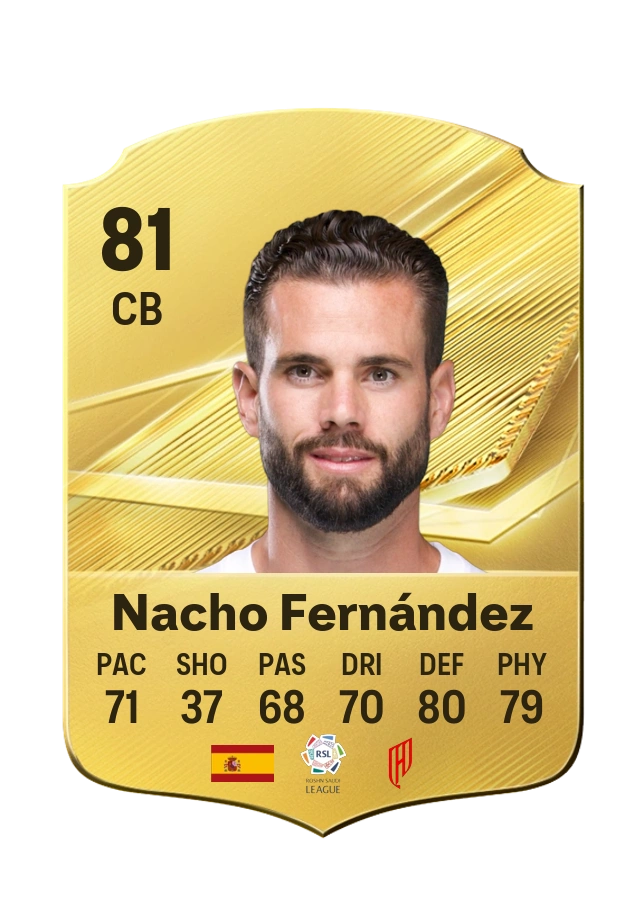 Nacho Fernández, Common card, rated 81
