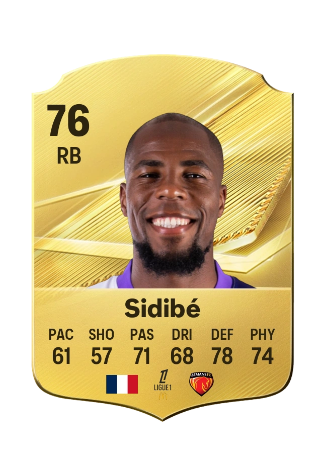 Djibril Sidibé، بطاقة Common، بتقييم 76