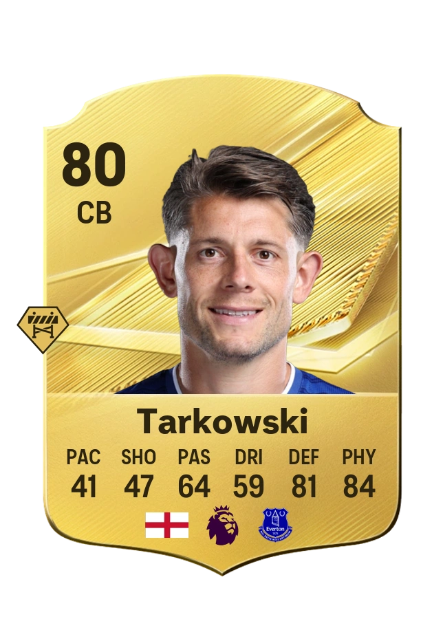 James Tarkowski، بطاقة Common، بتقييم 80