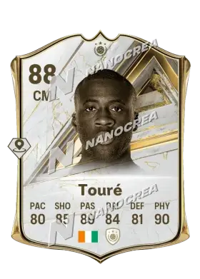 Yaya Touré, Base Icon card, rated 88