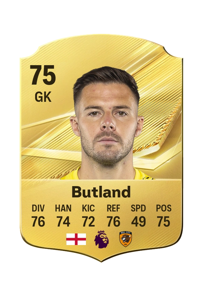 Jack Butland, Common card, rated 75
