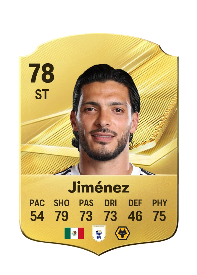 Raúl Jiménez, Common card, rated 78