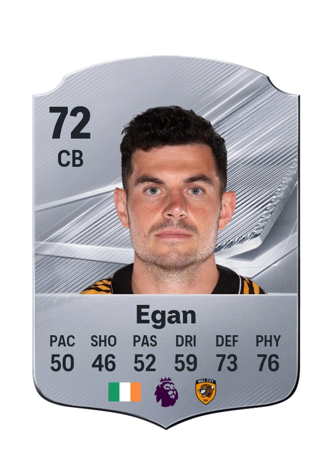 John Egan، بطاقة Common، بتقييم 72