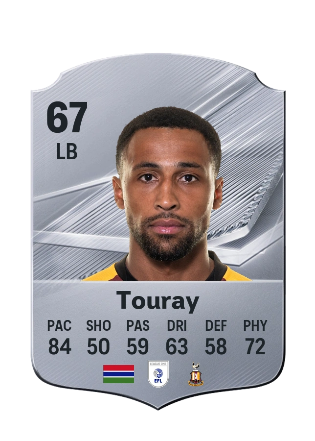 Carta Common de Ibou Touray, overall 67