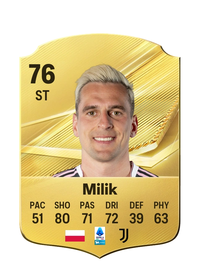 Carta Common de Arkadiusz Milik, overall 76