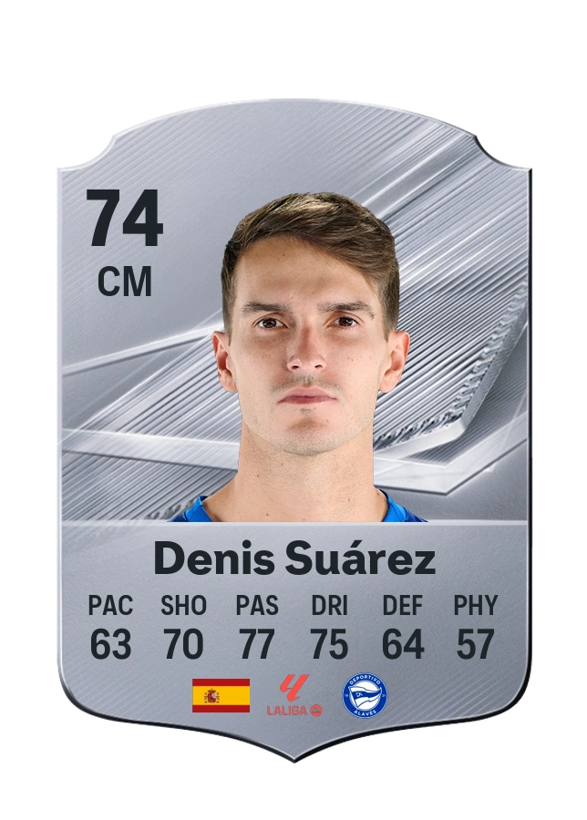 Denis Suárez, karta Common, ocena 74
