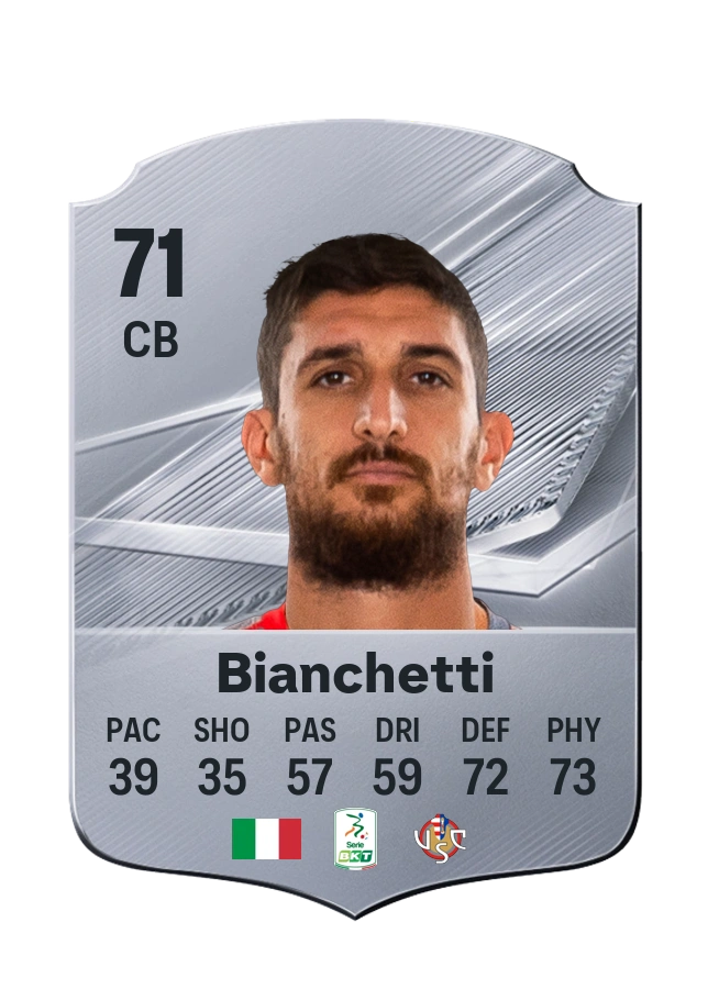 Matteo Bianchetti, Common card, rated 71