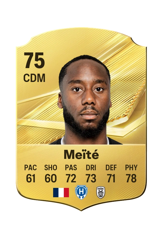 Soualiho Meïté, Common card, rated 75