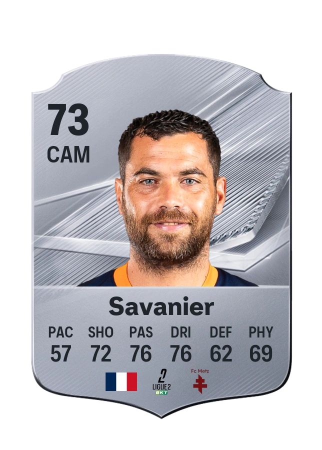 Téji Savanier, Common card, rated 73