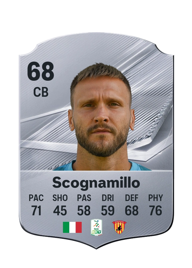 Stefano Scognamillo, Common card, rated 68