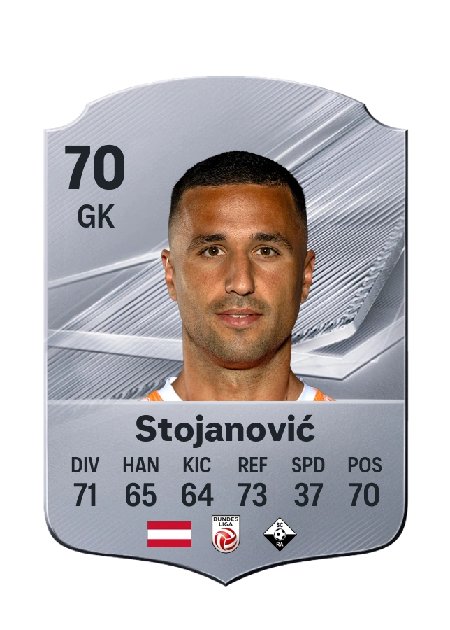 Dejan Stojanović, Common-kaart, rating 70