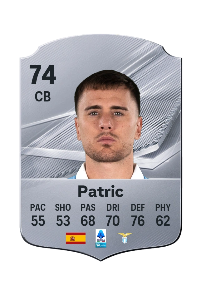 Patric, Common card, rated 74