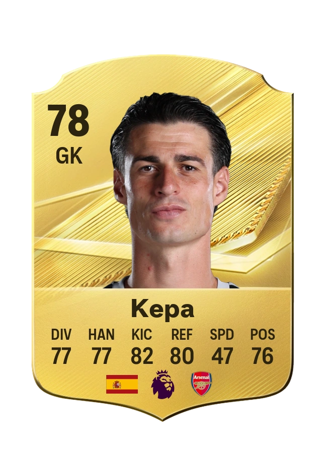Kepa, Common card, rated 78