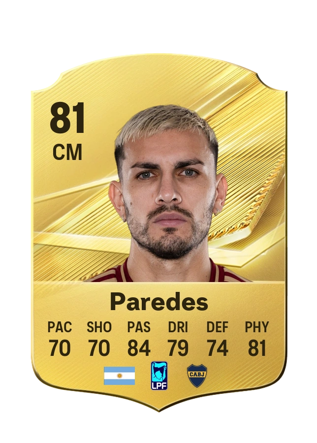 Carta Common di Leandro Paredes, valutazione 81