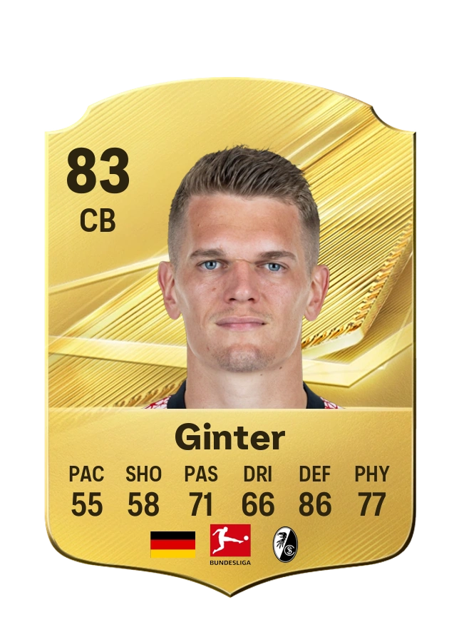 Matthias Ginter, Common card, rated 83