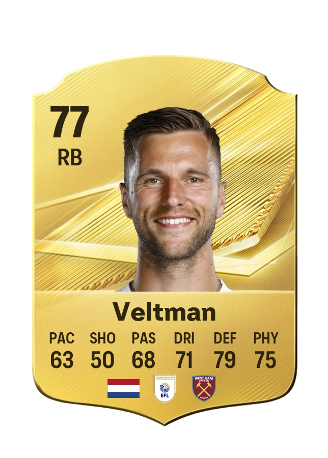 Carta Common di Joël Veltman, valutazione 77