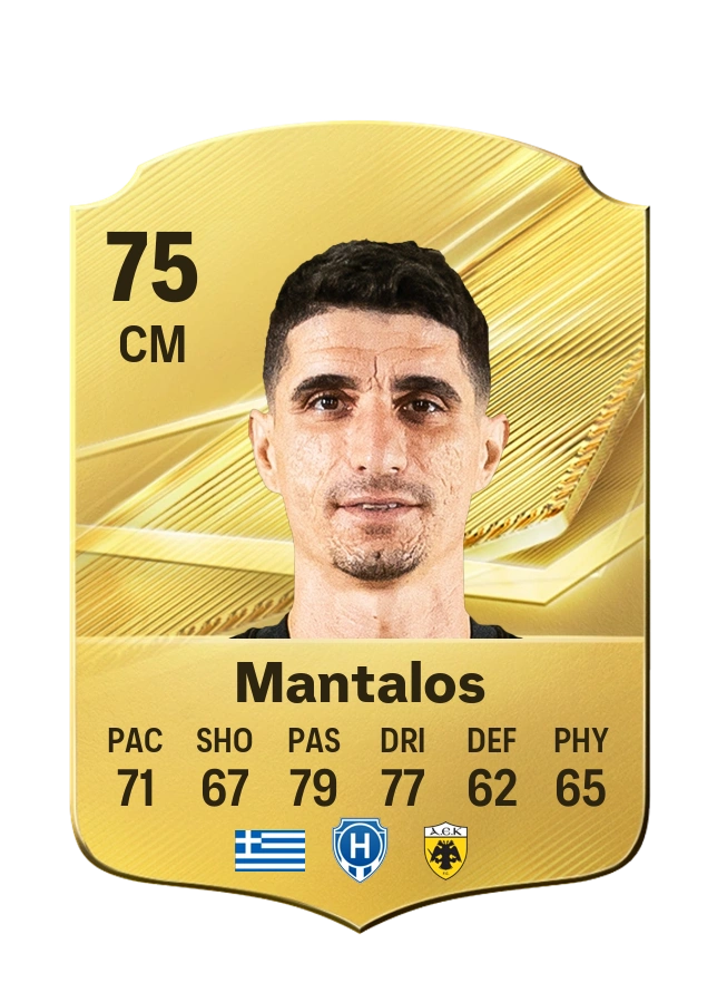 Petros Mantalos, karta Common, ocena 75
