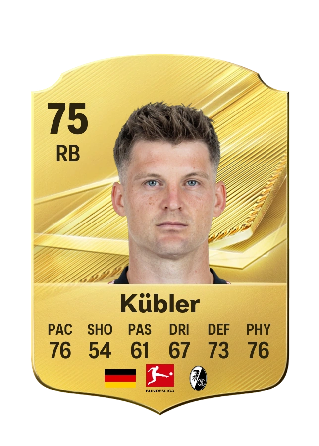 Lukas Kübler, Common card, rated 75