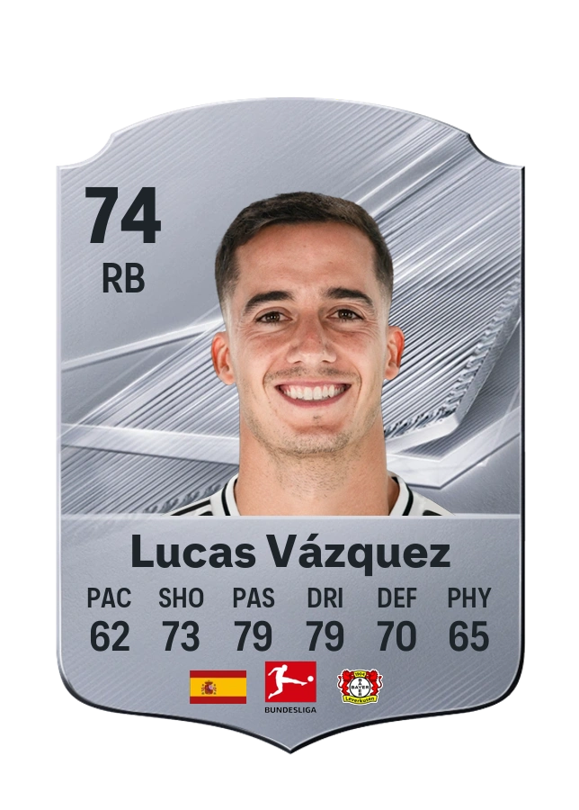 Lucas Vázquez, Common kartı, reyting 74