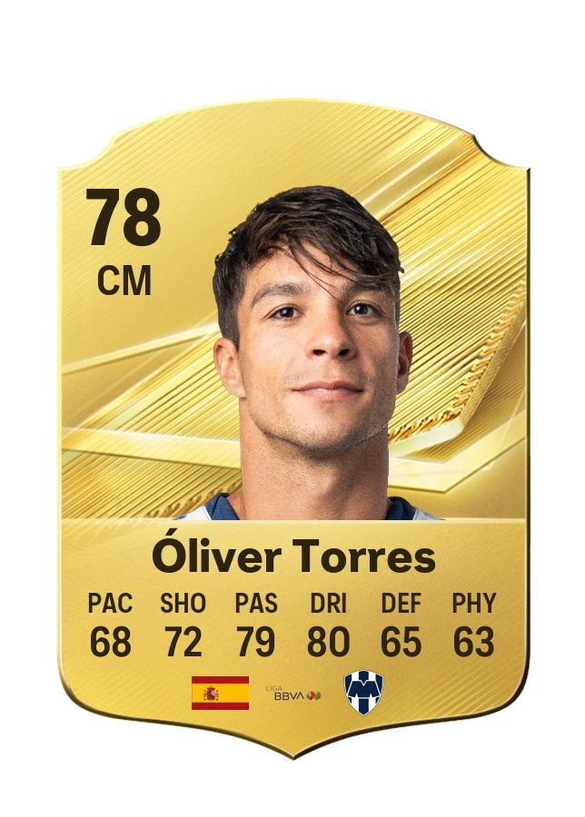 Óliver Torres, Common card, rated 78