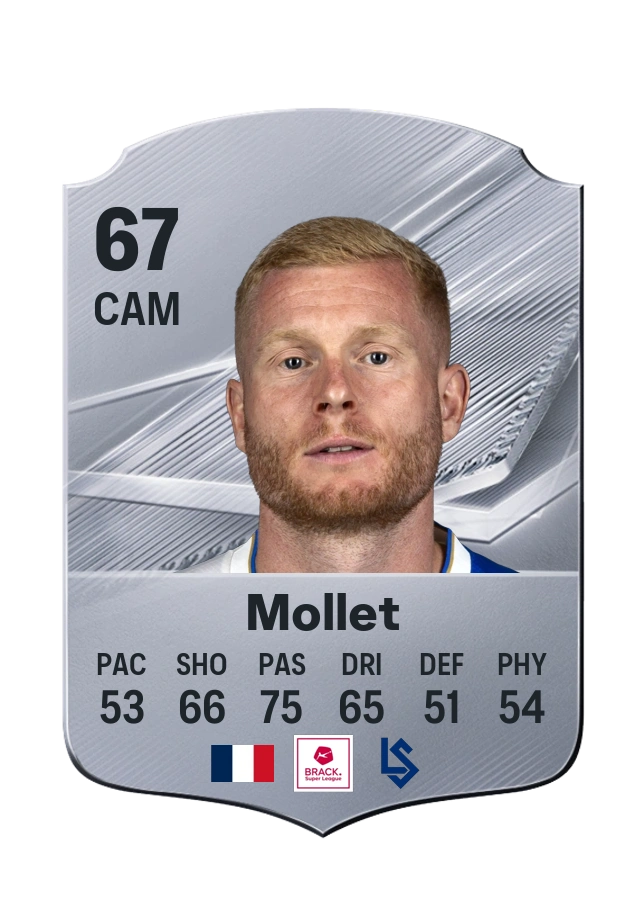 Florent Mollet، بطاقة Common، بتقييم 67