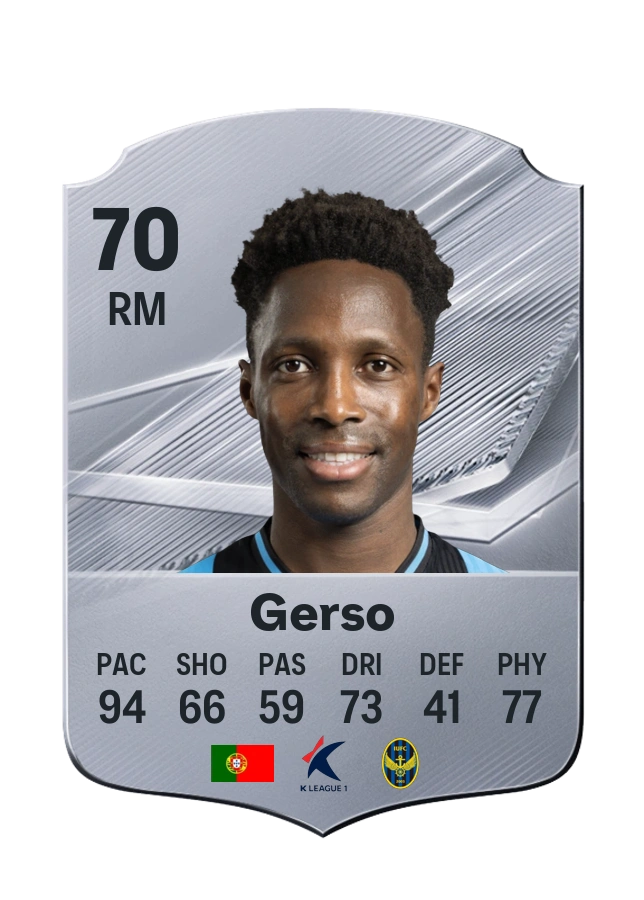 Gerso, Common card, rated 70