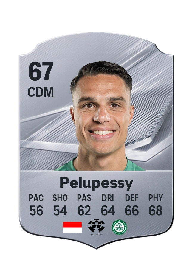 Joey Pelupessy, Common card, rated 67