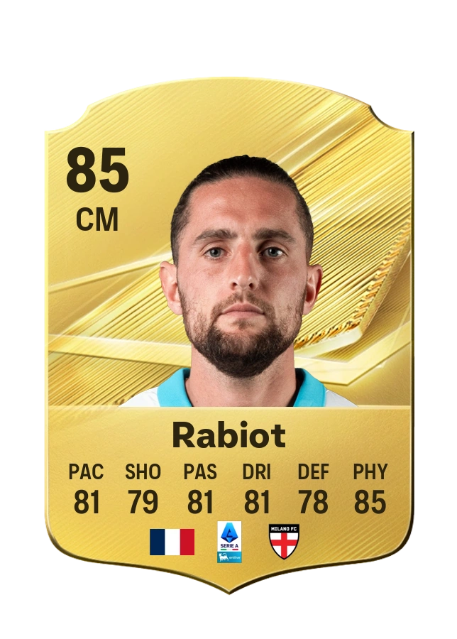 Adrien Rabiot, Common kartı, reyting 85